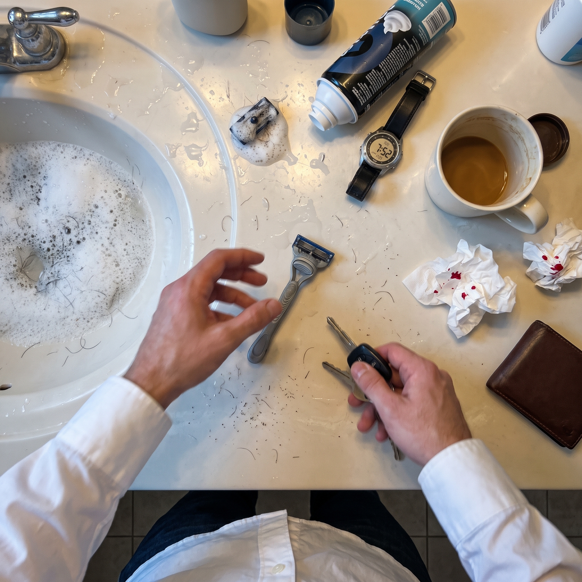 Pressé le matin ? C'est pour ça que tu saignes.